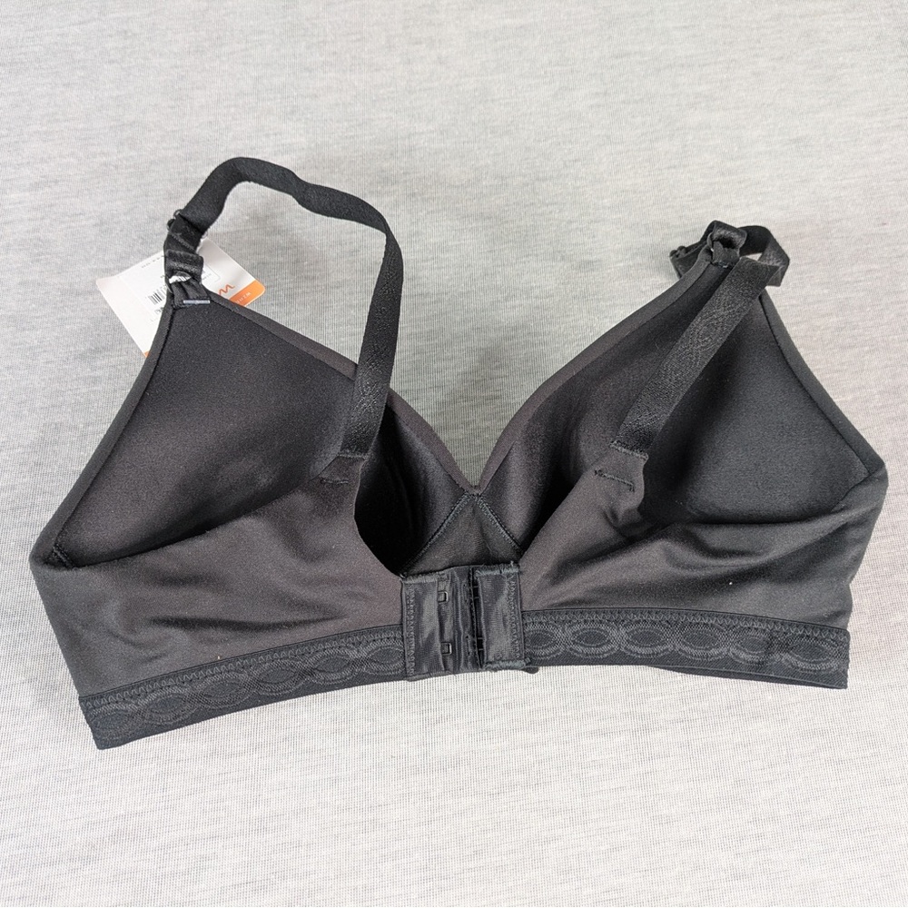 Warner's Cloud 9 Super Soft Wireless Comfort Bra- Black - Picture 4 of 10